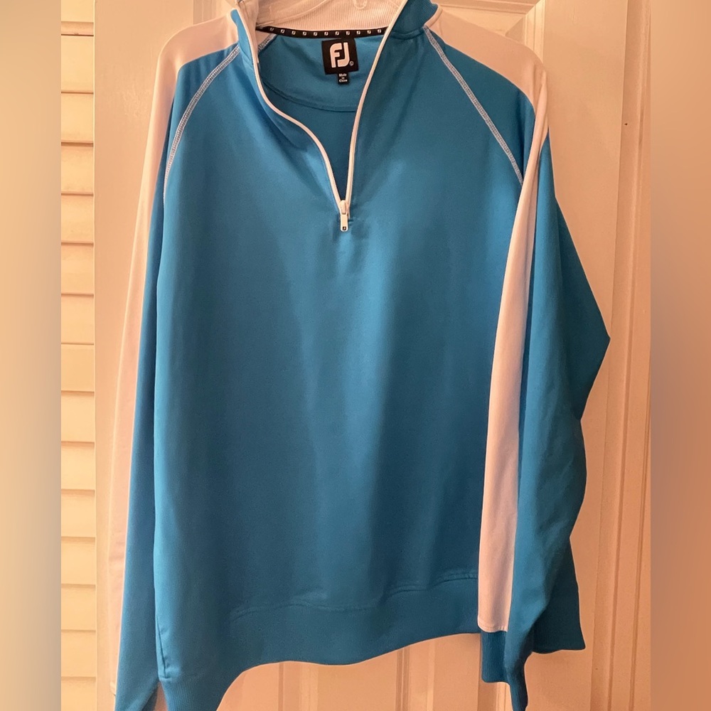 FootJoy Solid Mid-Layer - Teal Blue, size L - never been worn!